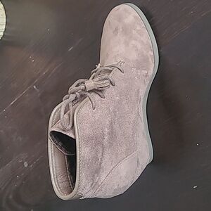 Madden Girl Taupe Suede Wedges